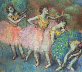 Vier Tänzer, 1903 (Pastell)